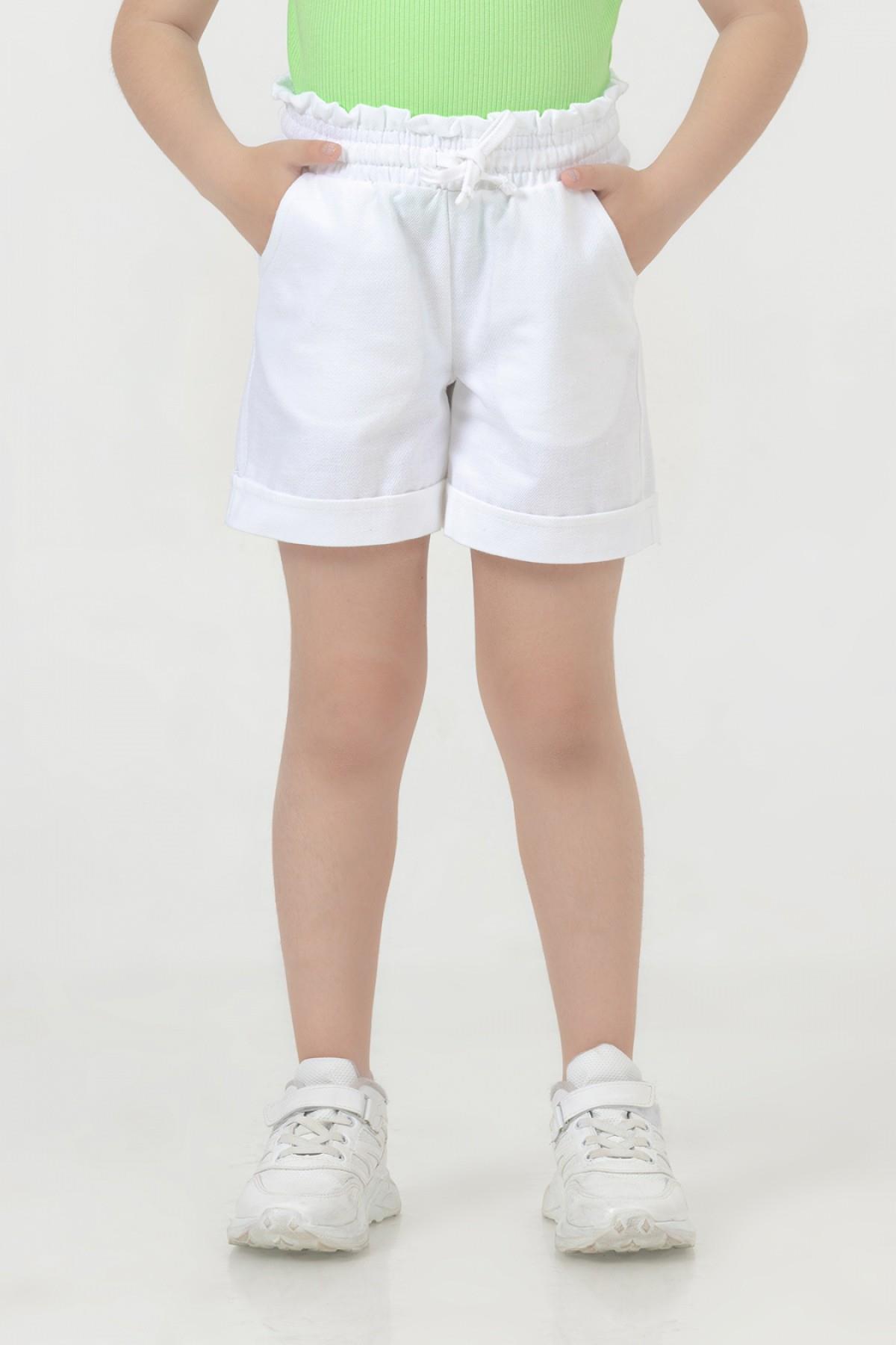 4-9 Yaş Kız Çocuk Gabardin Şort