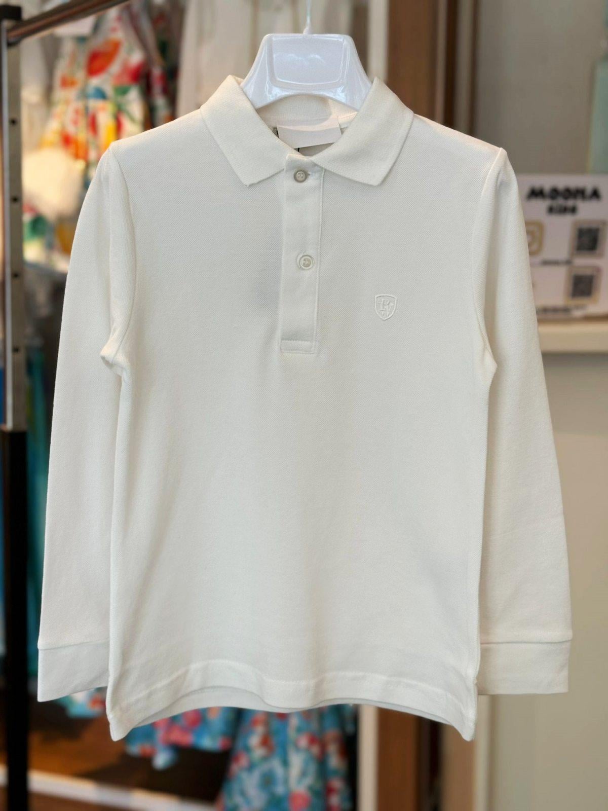 5-14 Yaş Unisex Uzun Kollu Polo Yaka Tişört