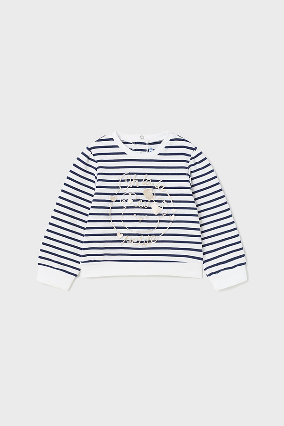 6-36 Ay Kız Bebek Motifli Sweatshirt