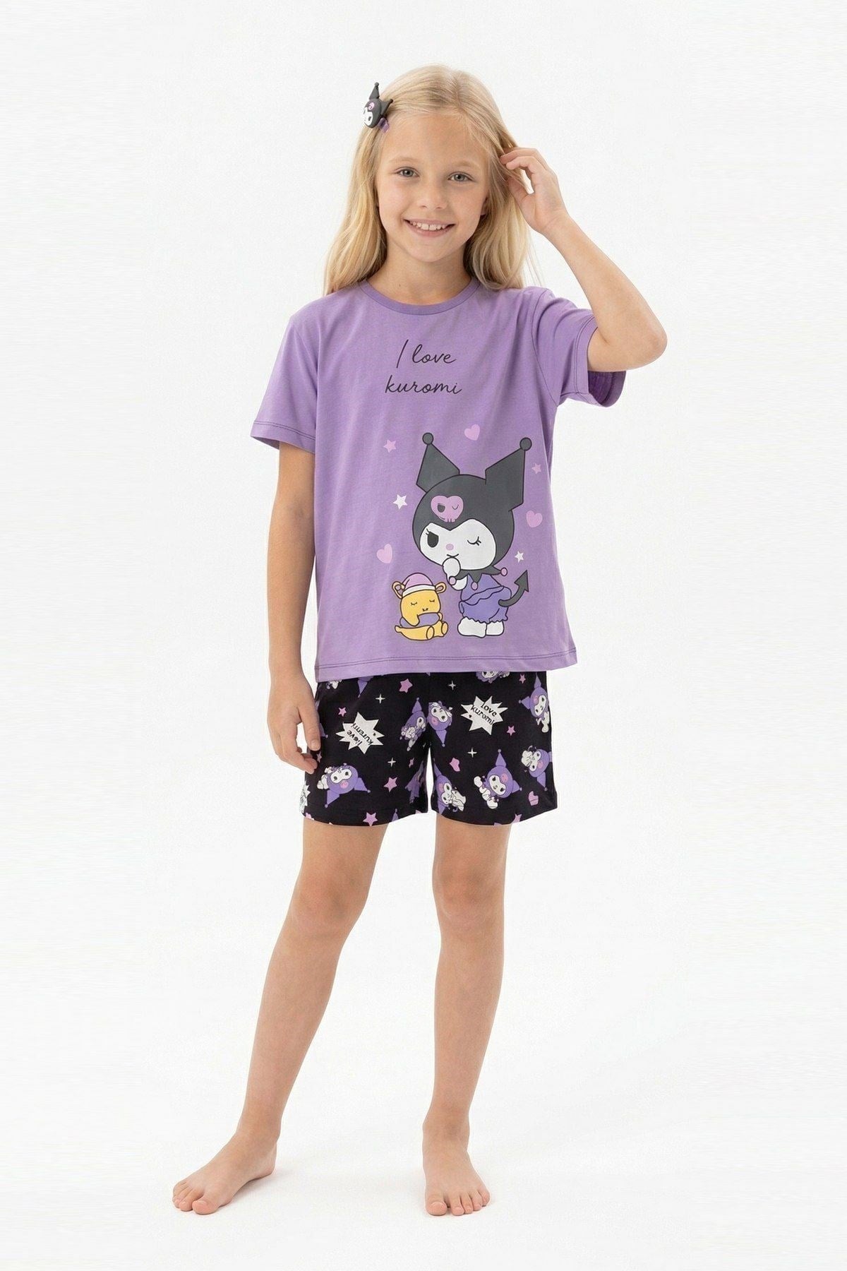 8-13 Yaş Kız Çocuk Kuromi Pijama Takım