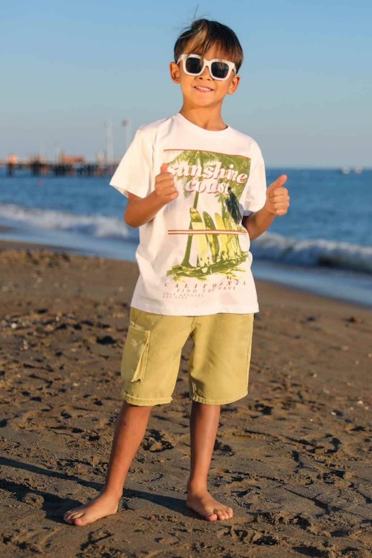 9-14 YAŞ ERKEK ÇOCUK TSHIRT BEYAZ