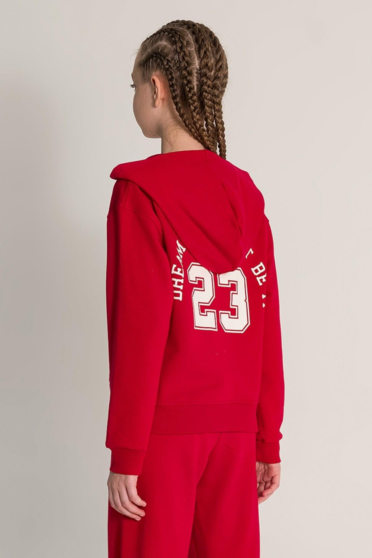 9-14 Yaş Kız Çocuk Fermuarlı Sweat