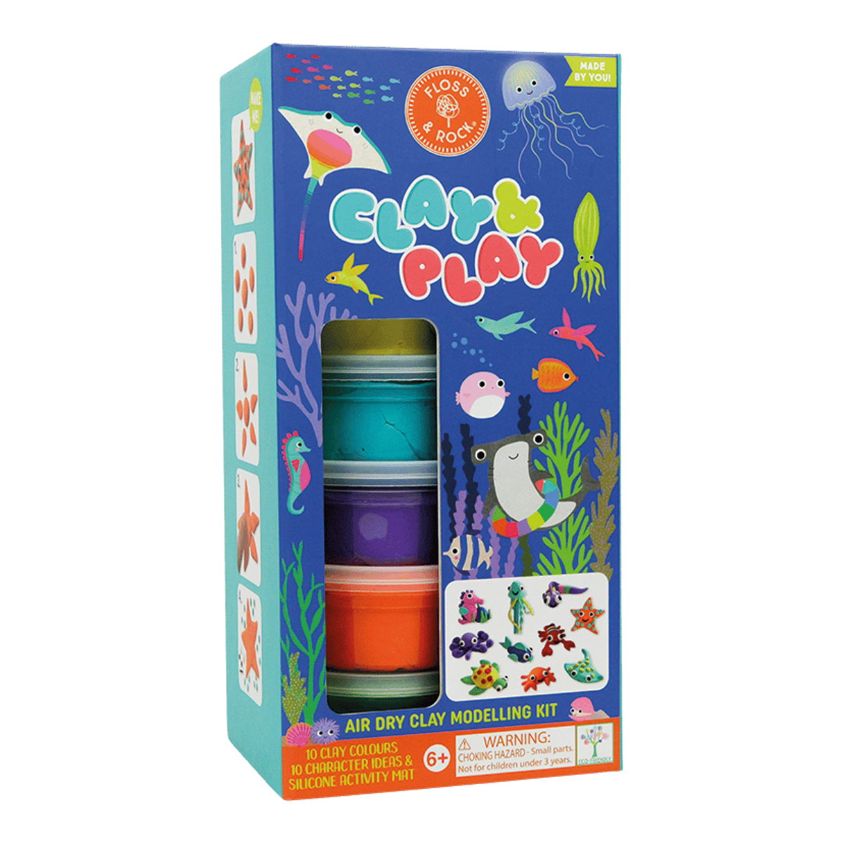Floss & Rock Clay And Hava İle Kuruyan Kil Seti