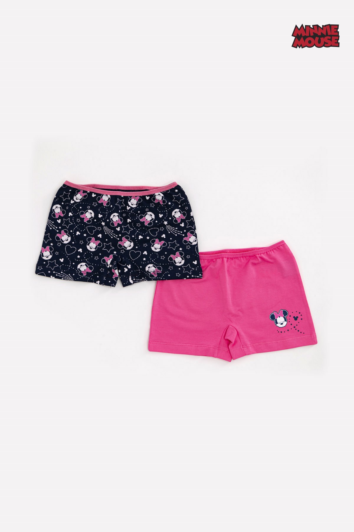 LİSANSLI MINNIE MOUSE KIZ ÇOCUK 2'Lİ BOXER SET