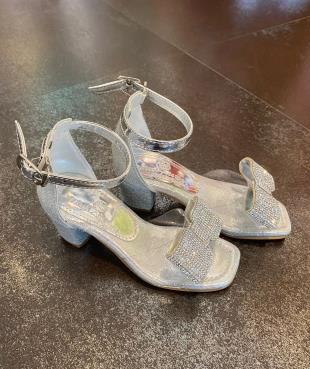 26-38 Numara Kız Çocuk Topuklu Ayakkabı Gümüş