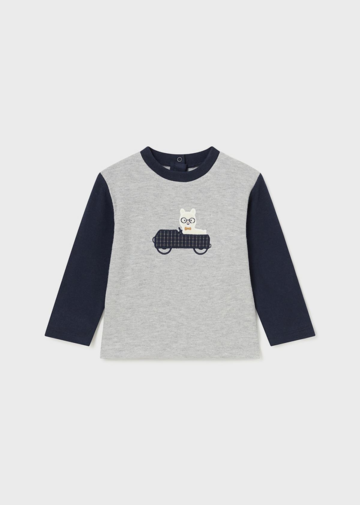 1-3 Yaş Erkek Çocuk Uzun Kollu T-Shirt Gri
