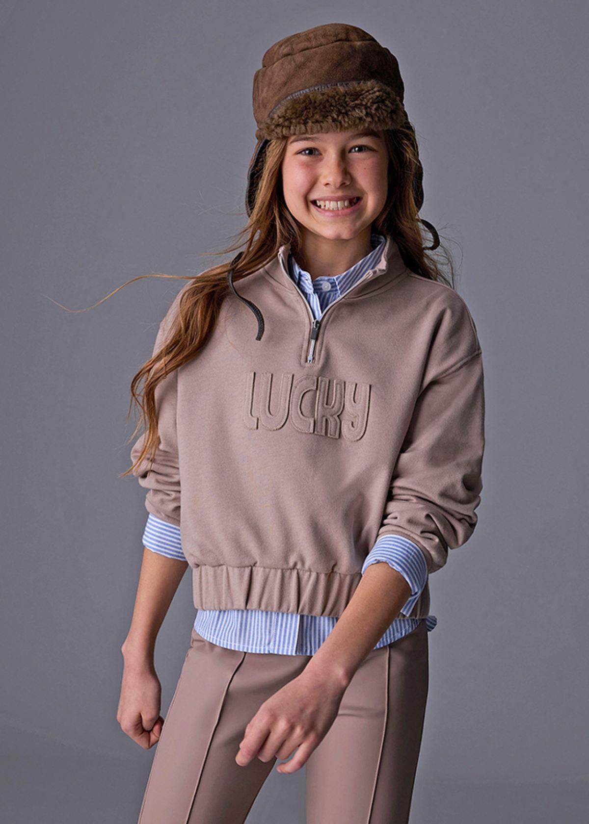 10-14 Yaş Kız Çocuk Fermuarlı Sweat