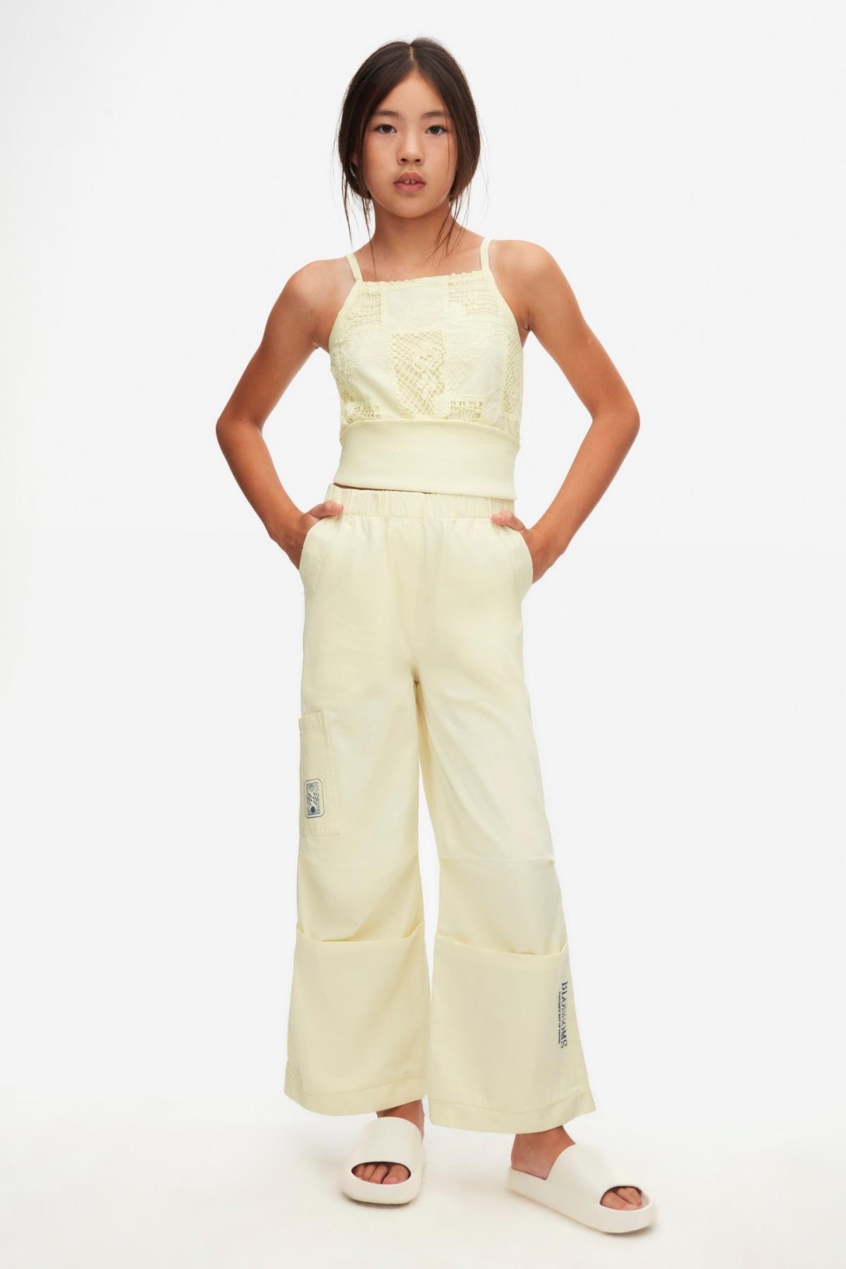 10-16 Yaş Kız Çocuk Lime Pantolon