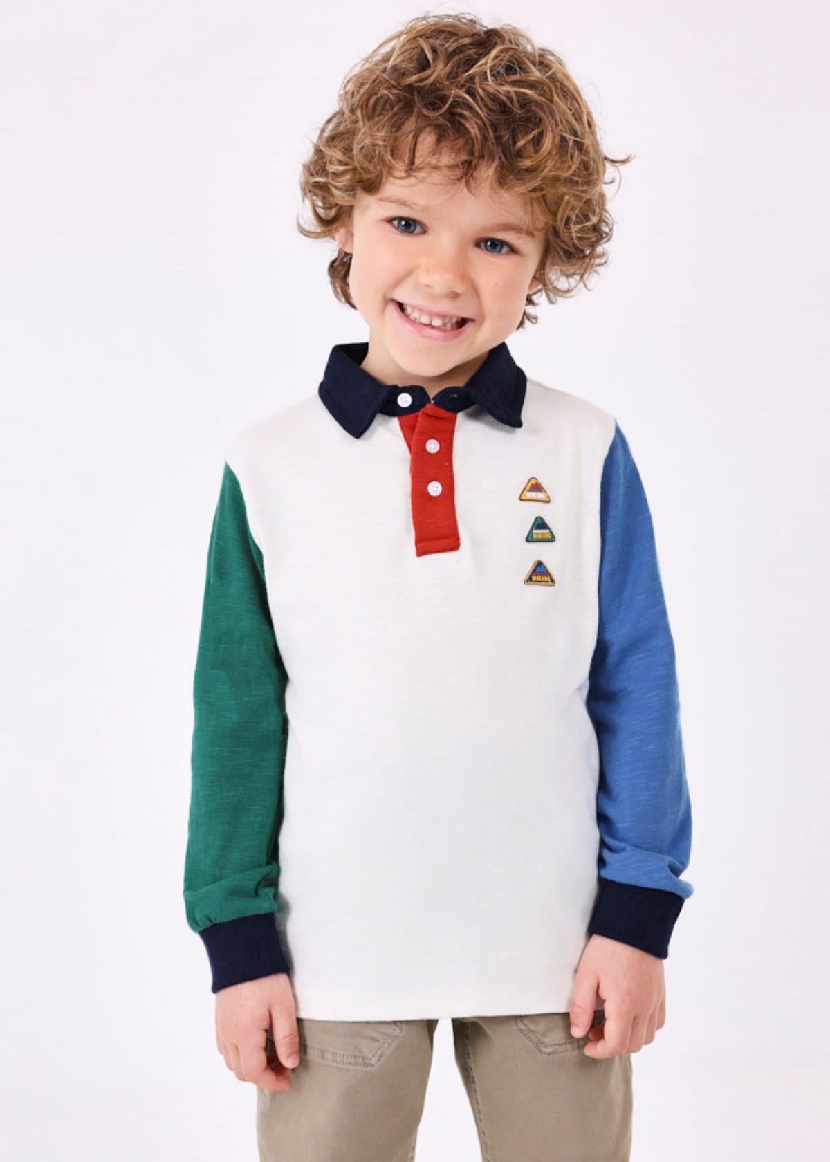 2-9 Yaş Erkek Çocuk Uzun Kollu Polo T-Shirt