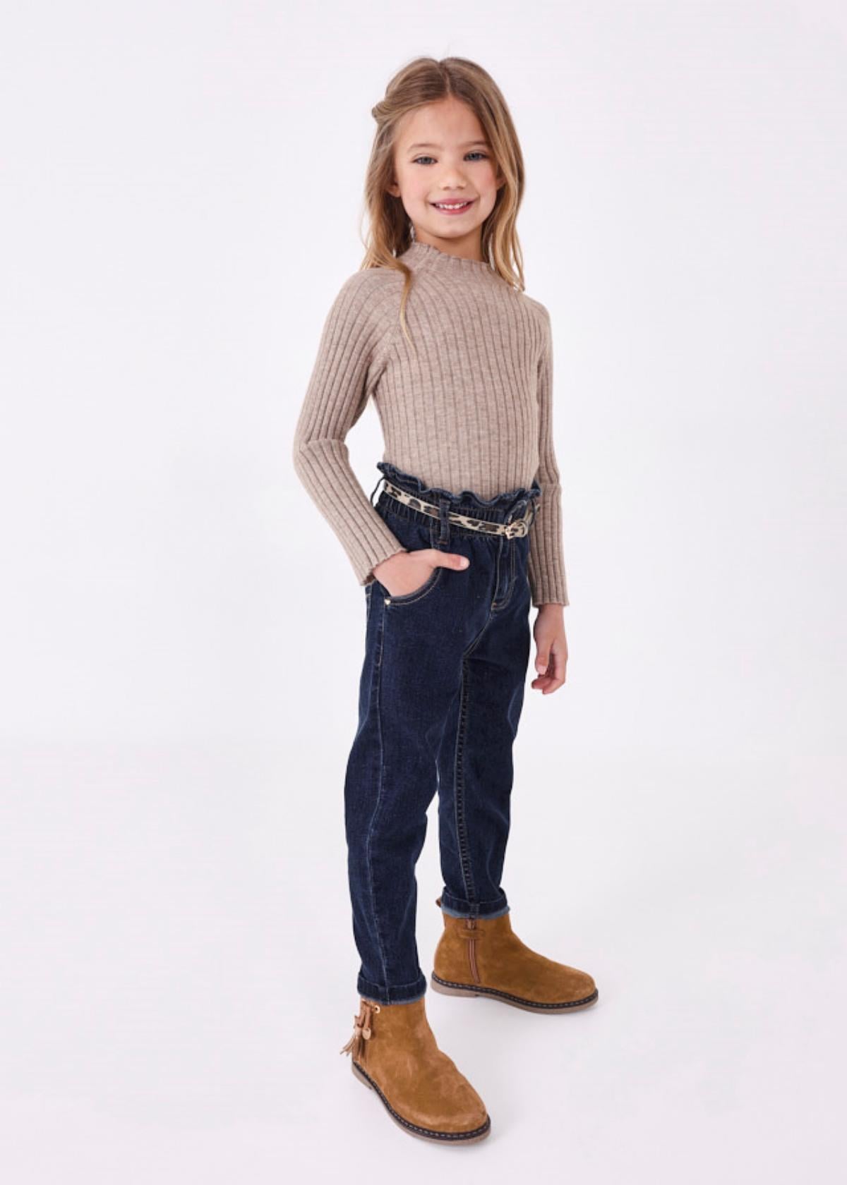 2-9 Yaş Kız Çocuk Denim Pantolon