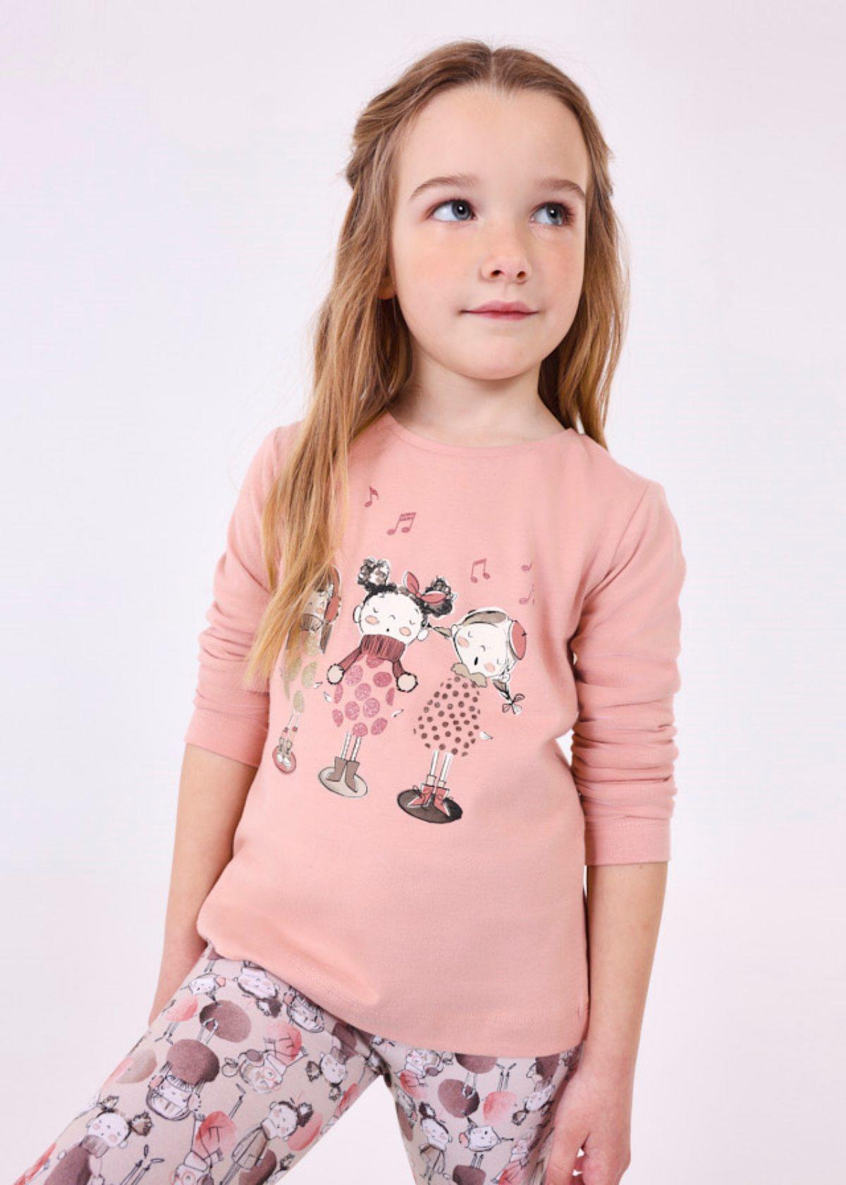 2-9 Yaş Kız Çocuk Uzun Kollu T-Shirt