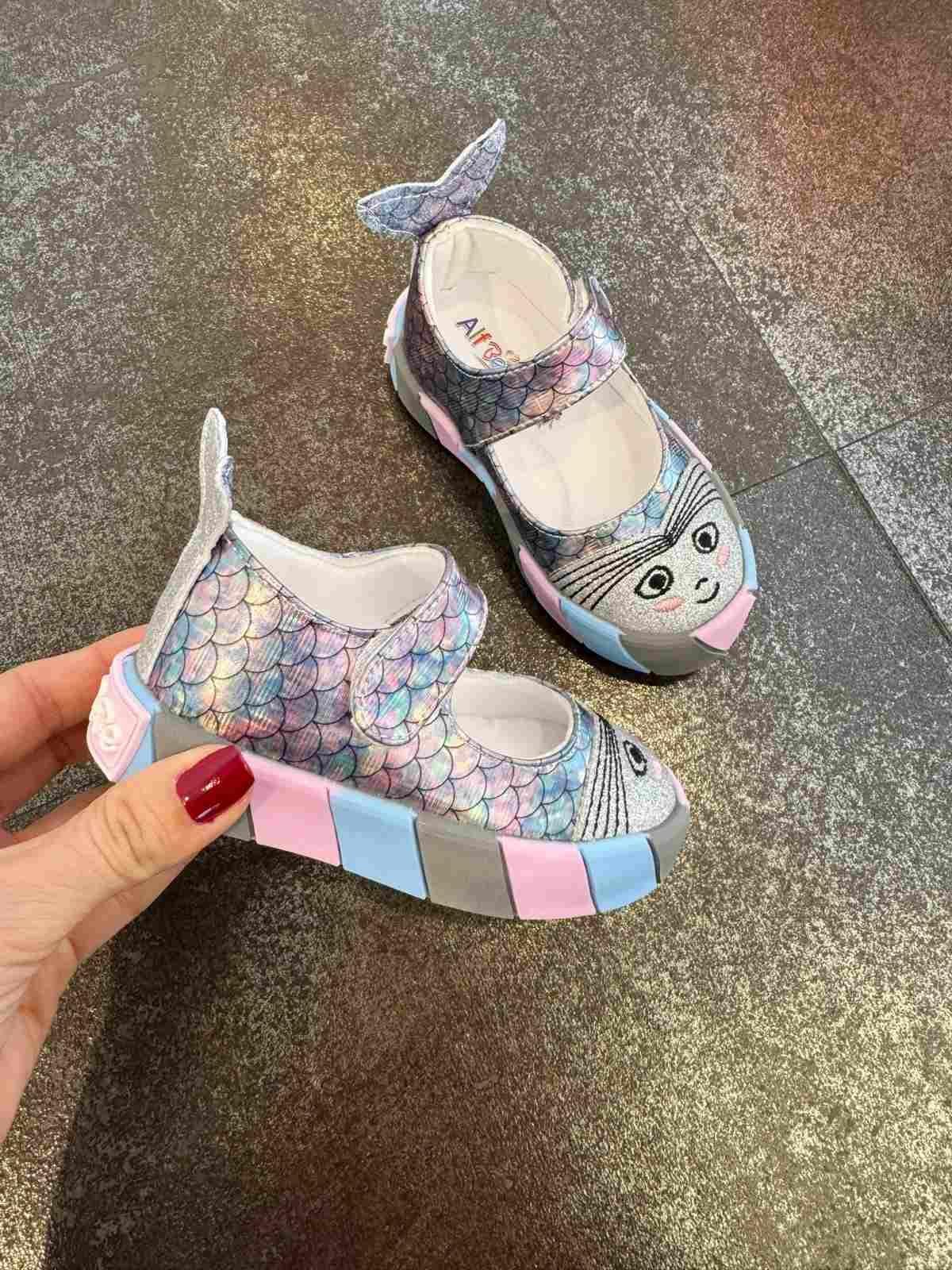 21-30 Numara Kız Çocuk Deniz Kızı Babet Sneaker