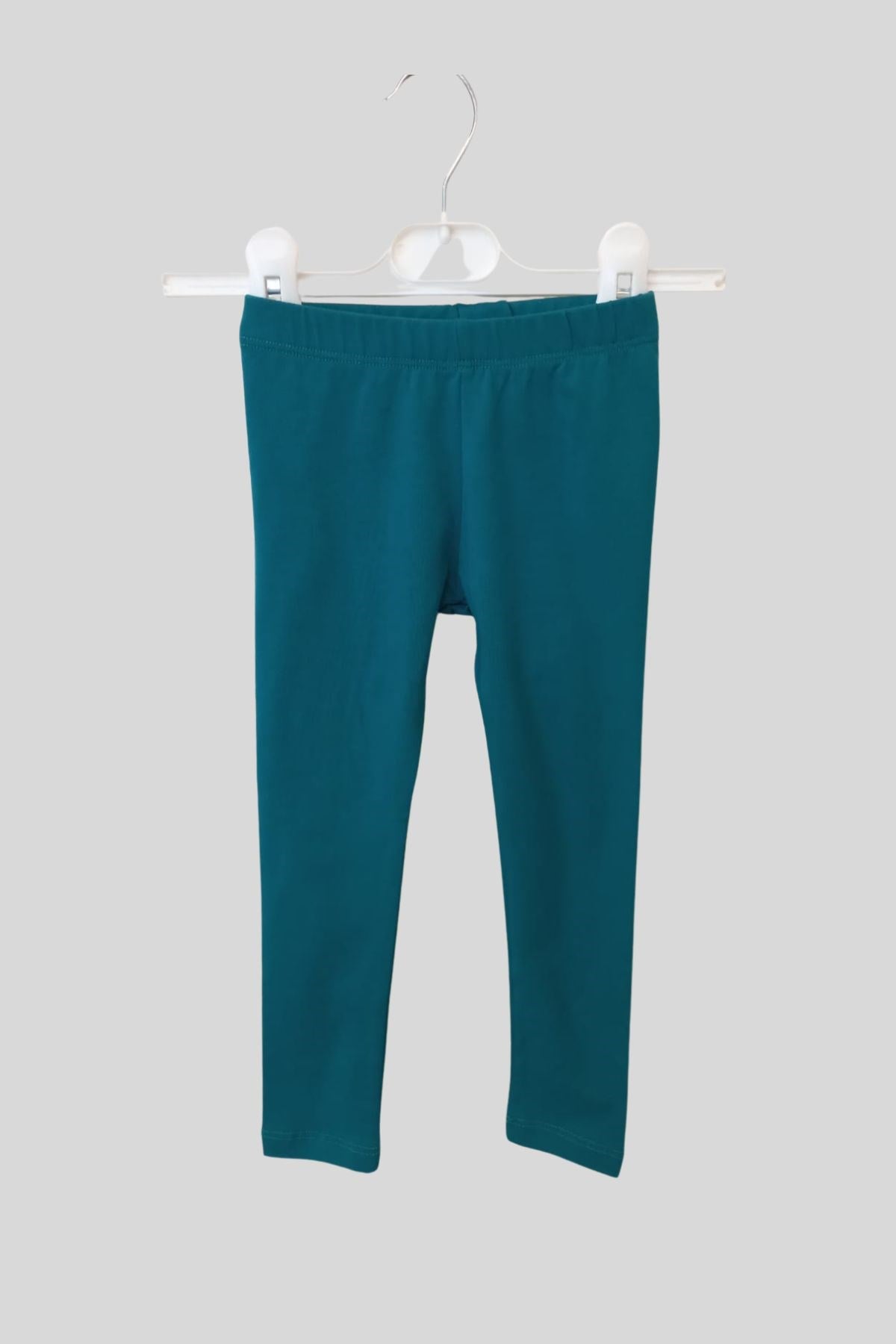 3-7 Yaş Kız Çocuk Basic Tayt Yeşil