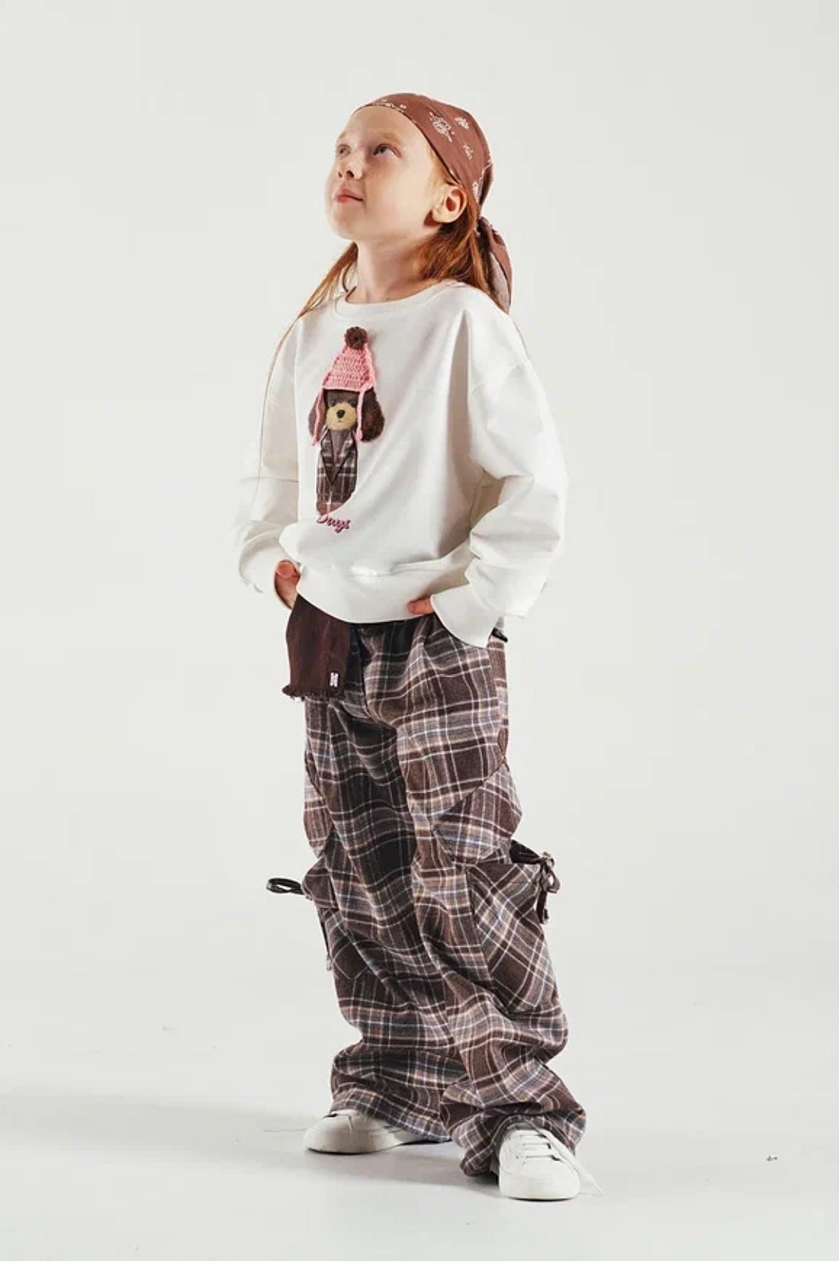 3-8 Yaş Kız Çocuk Baskılı Sweat