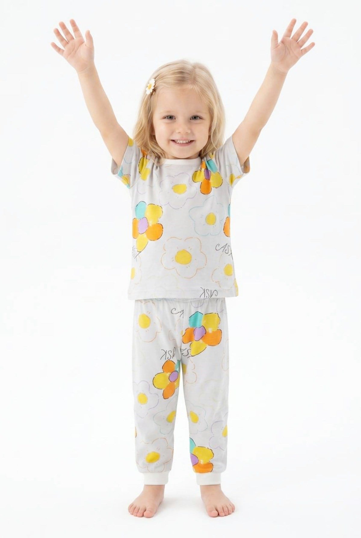3-8 Yaş Kız Çocuk Paptaya Pijama Takım
