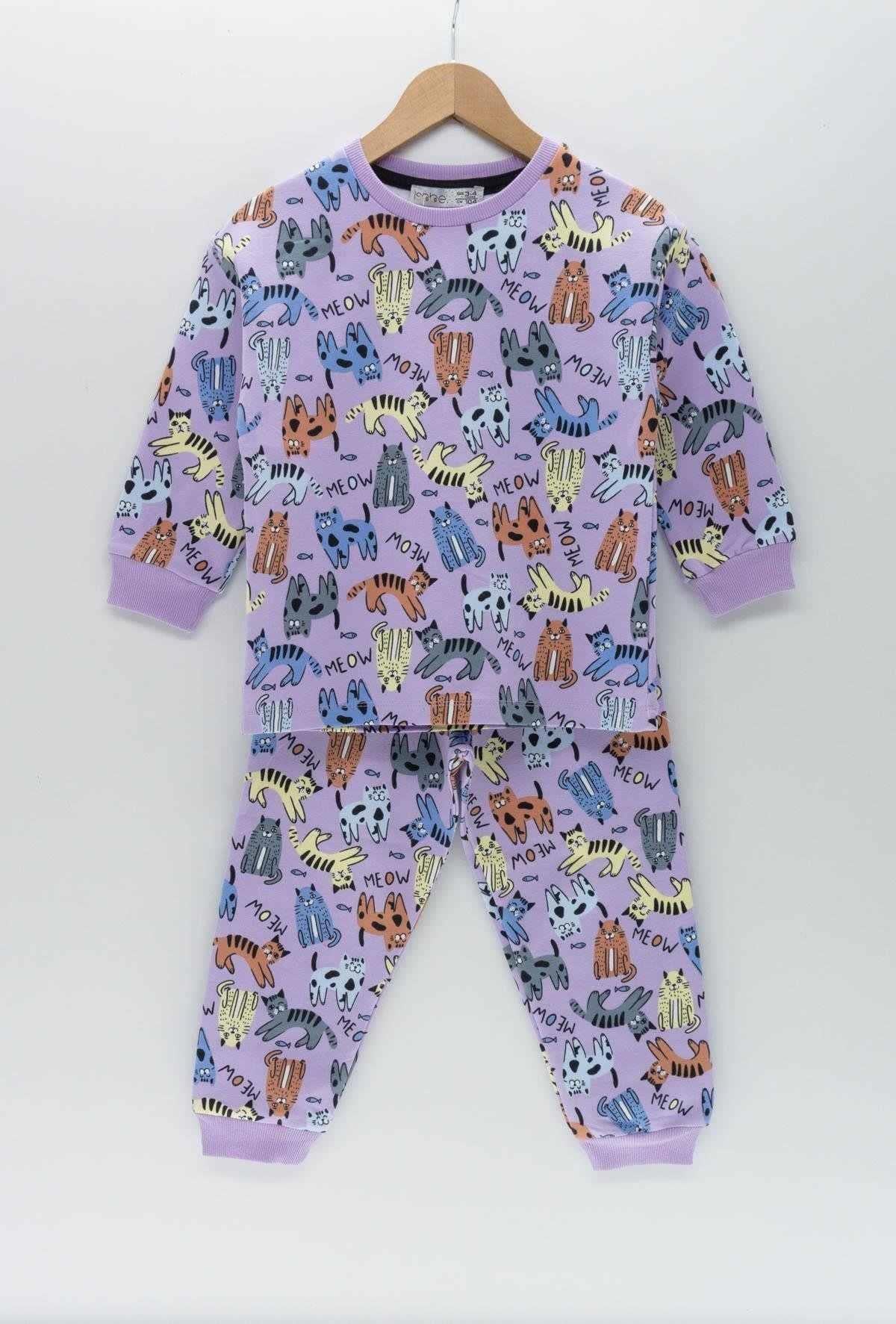 3-8 Yaş Kız Çocuk Pijama Takımı
