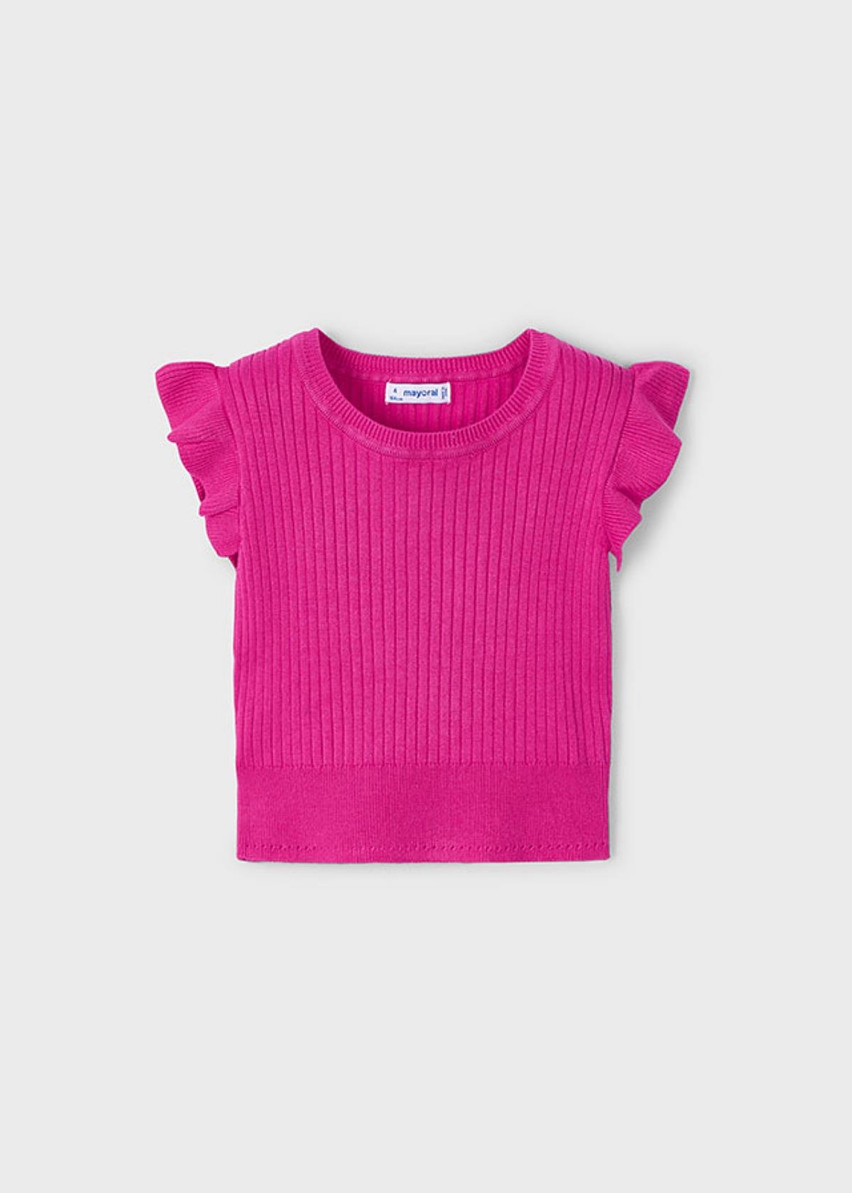 4-10 Yaş Kız Çocuk Bluz Pembe
