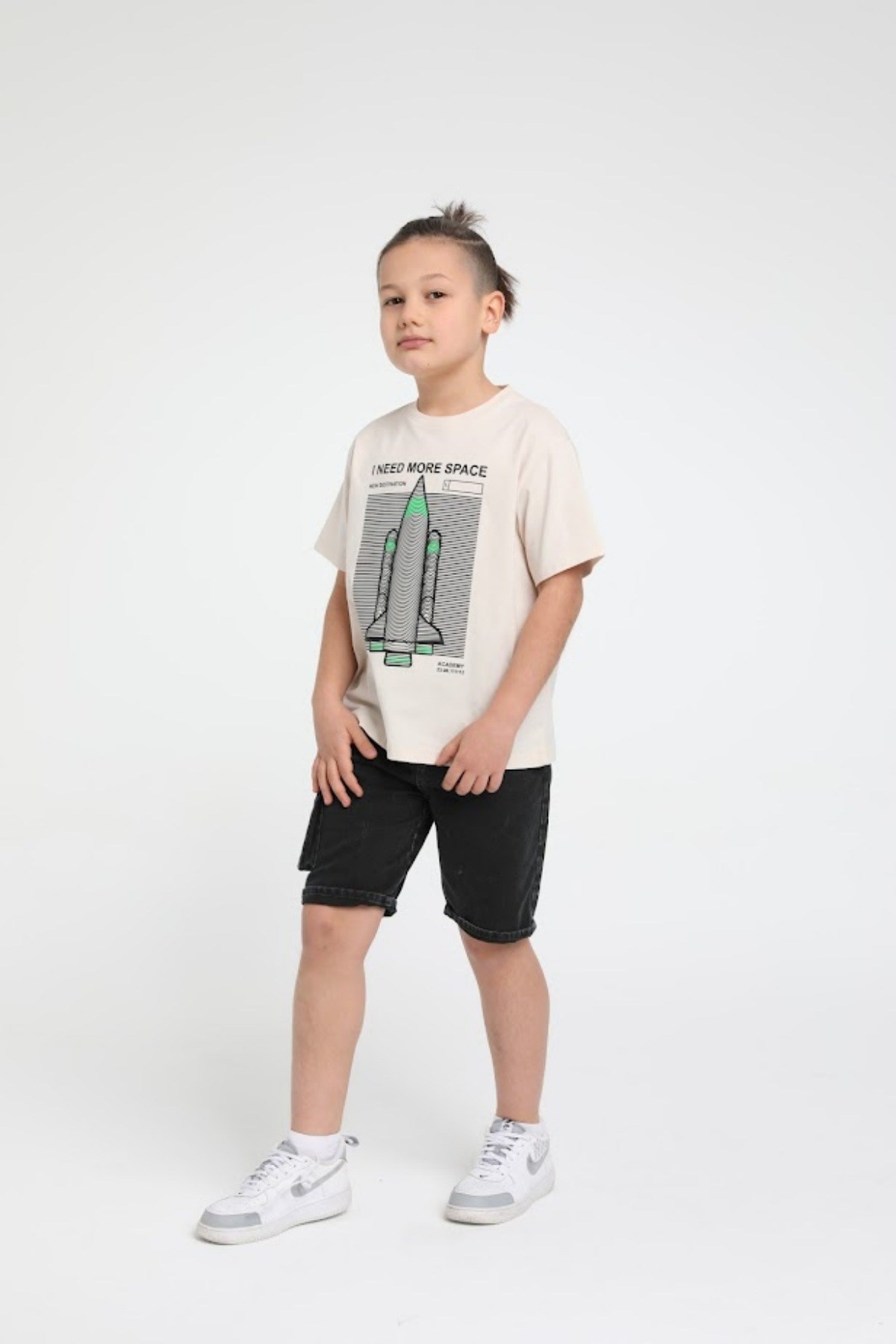 4-14 YAŞ ERKEK ÇOCUK TSHIRT BEJ