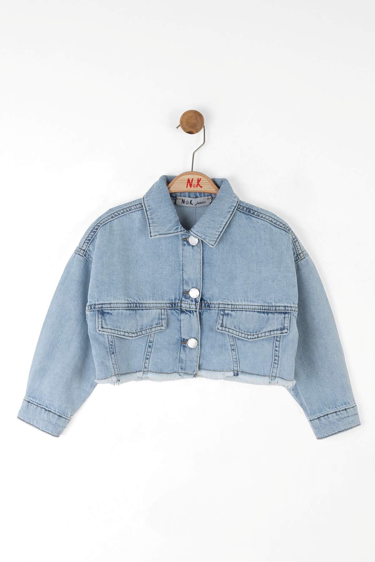 4-8 Yaş Kız Çocuk Denim Ceket