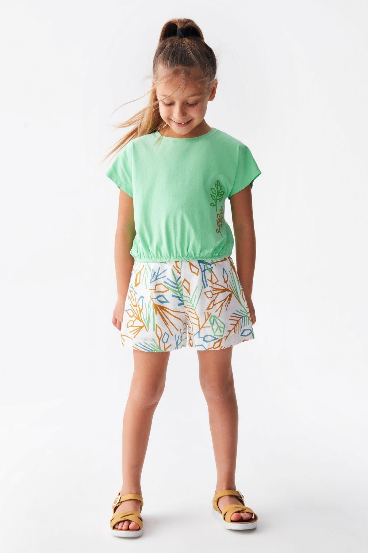 4-8 Yaş Kız Çocuk Origami Tshirt