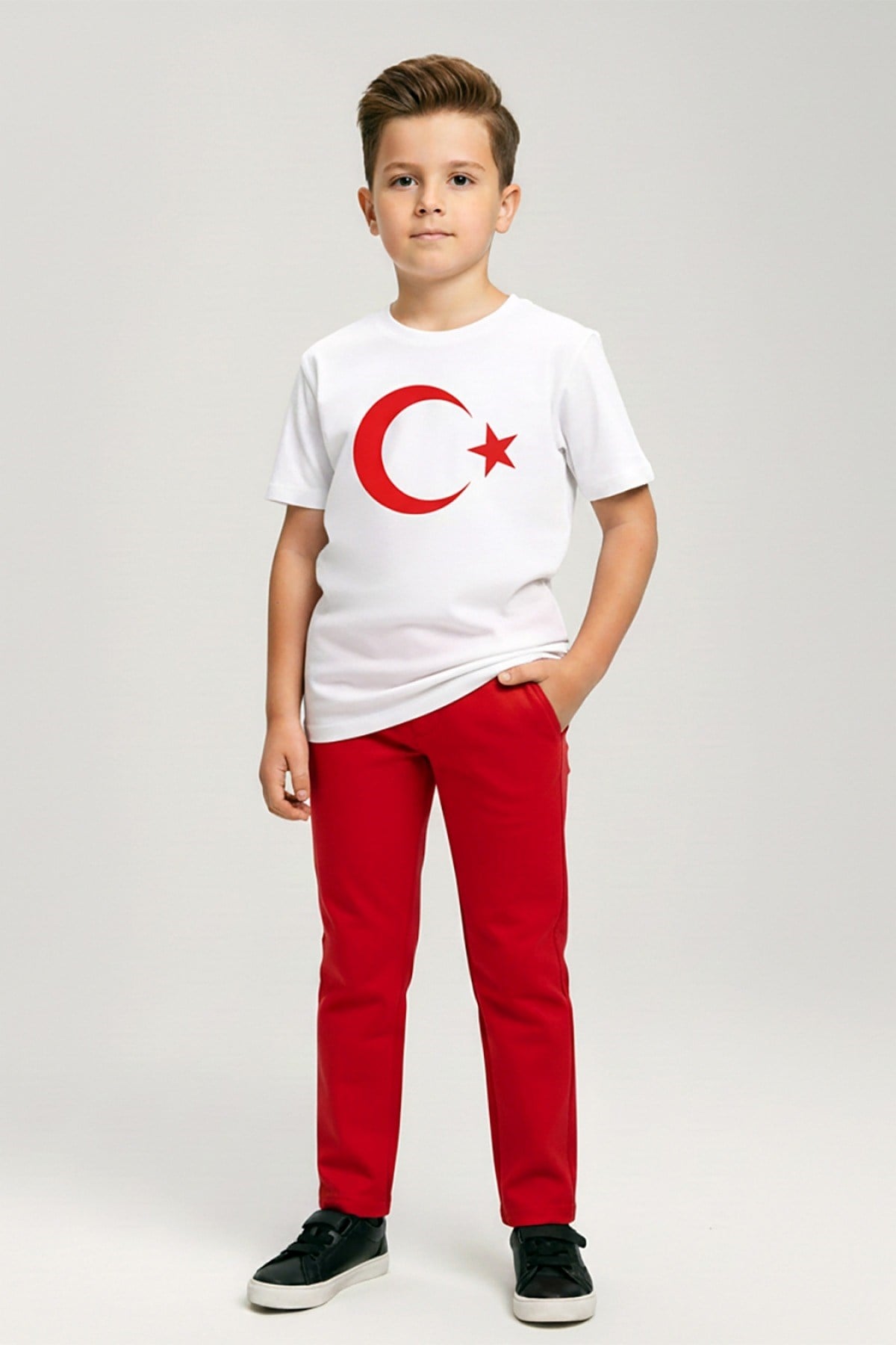 4-9 Yaş Erkek Çocuk Pantolon Kırmızı