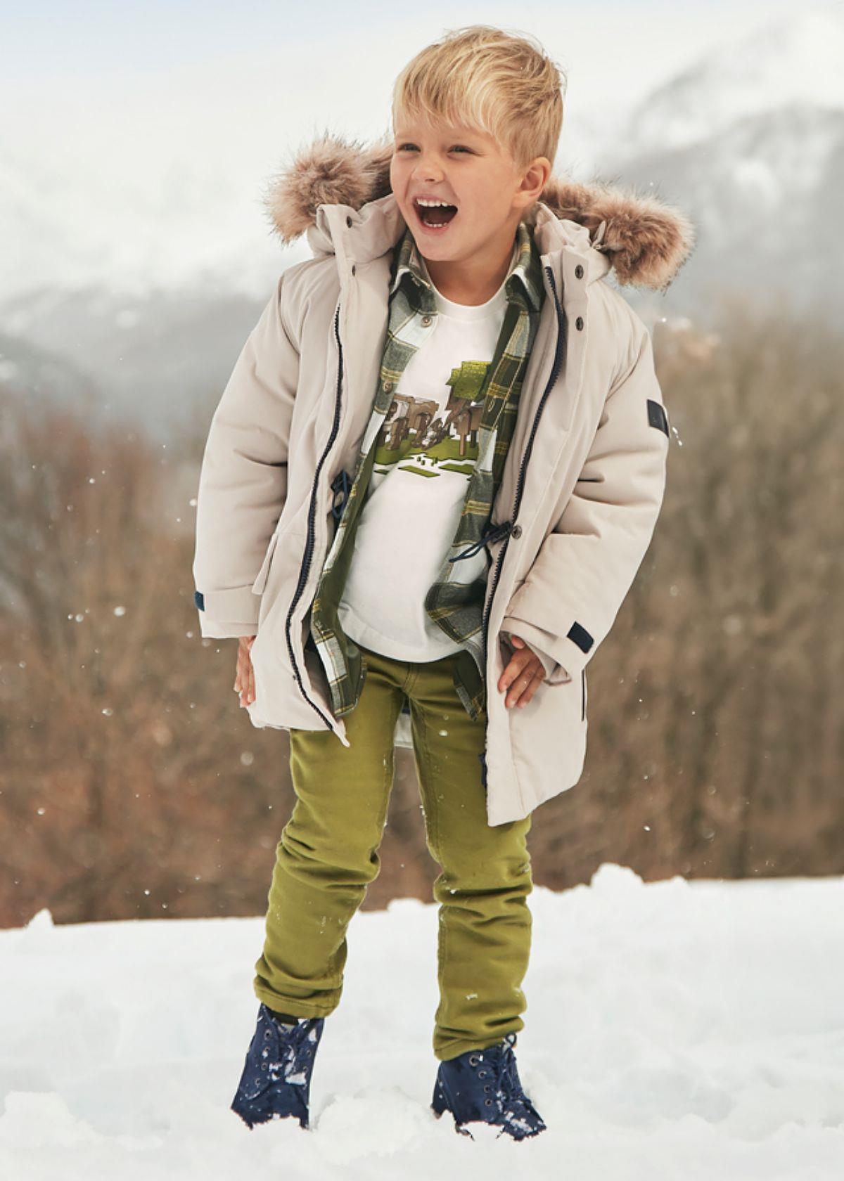 4-9 Yaş Erkek Çocuk Slim Fit Pantolon Yeşil