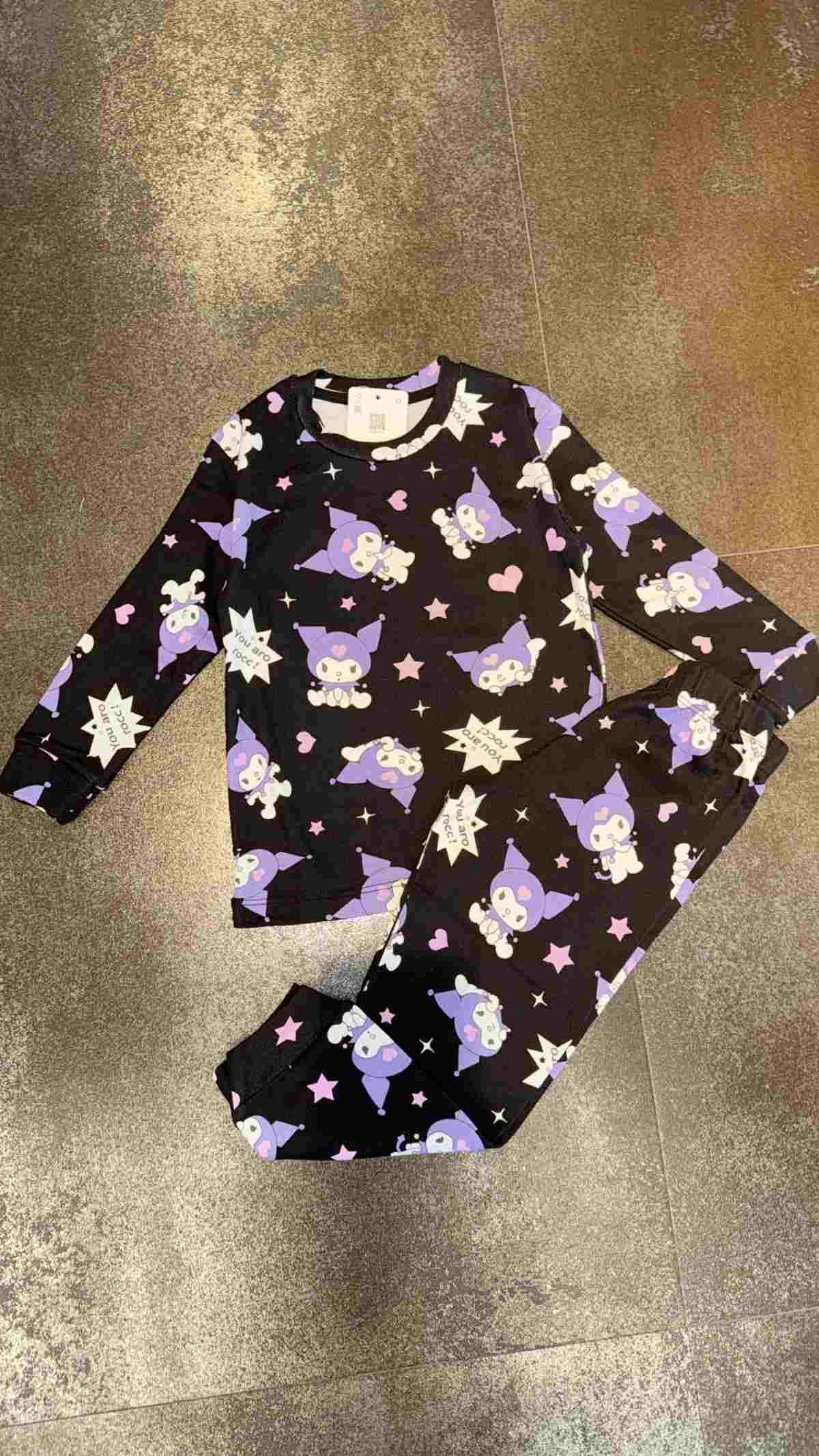 8-13 Yaş Kız Çocuk Kuromi Pijama Takım