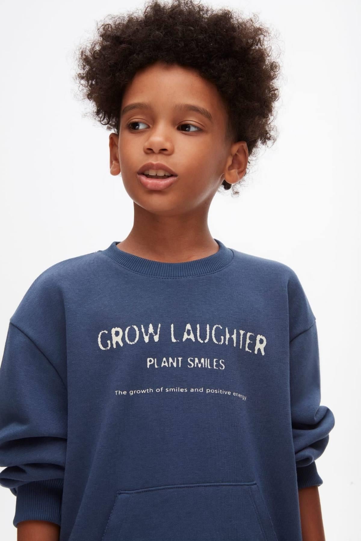 8-14 Yaş Erkek Çocuk Crow Sweat