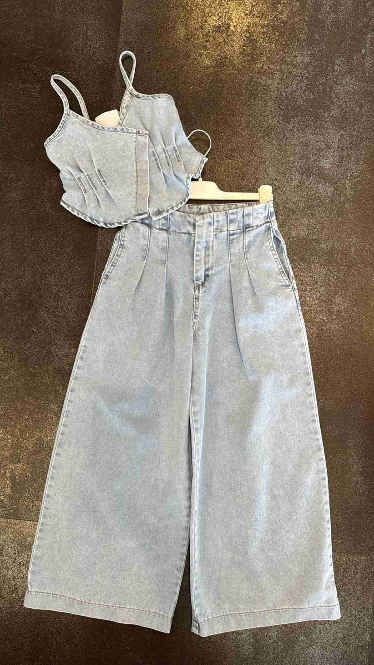 8-14 Yaş Kız Çocuk Denim 2' li Takım