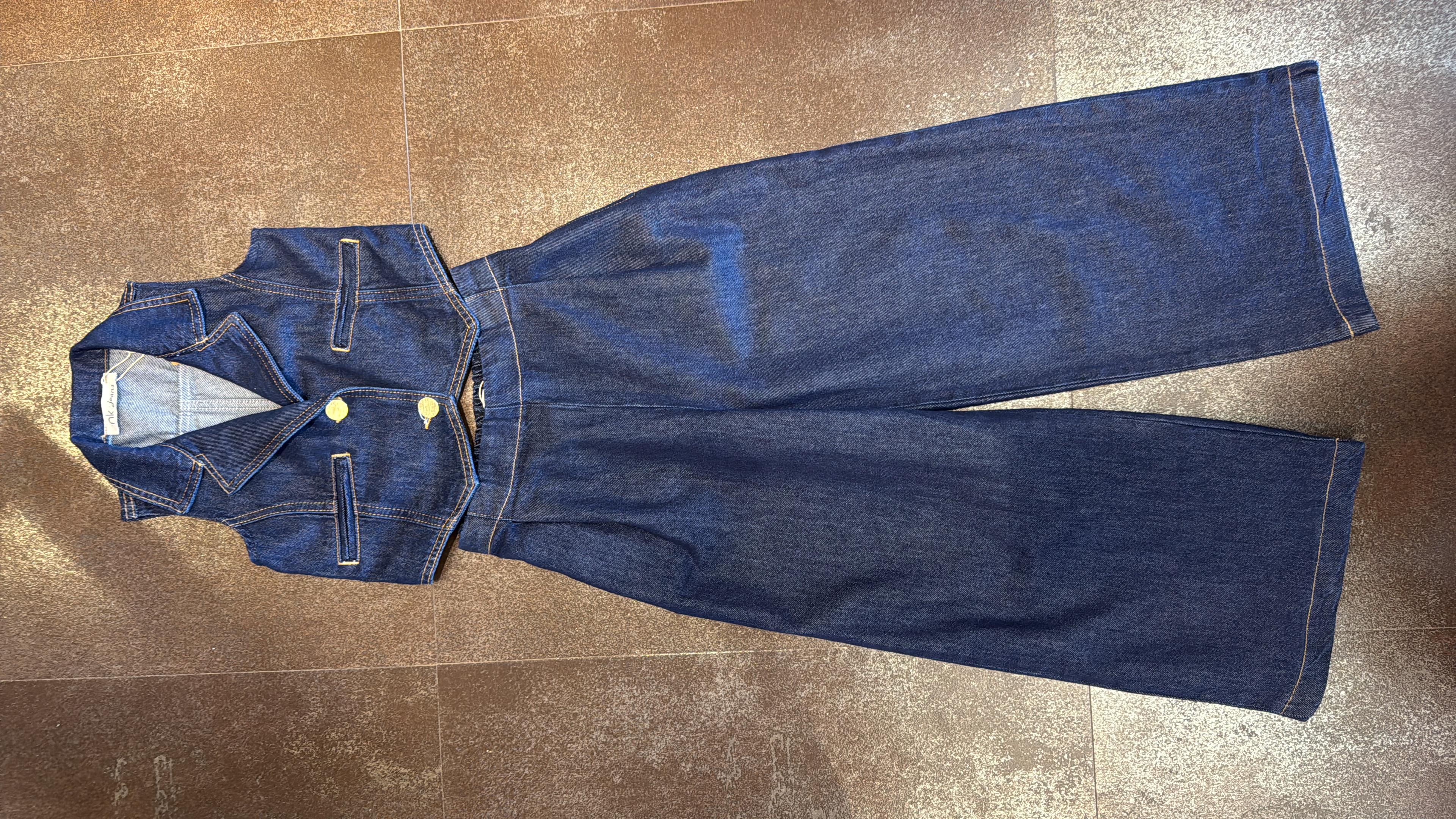 8-14 Yaş Kız Çocuk Elegant Denim Takım