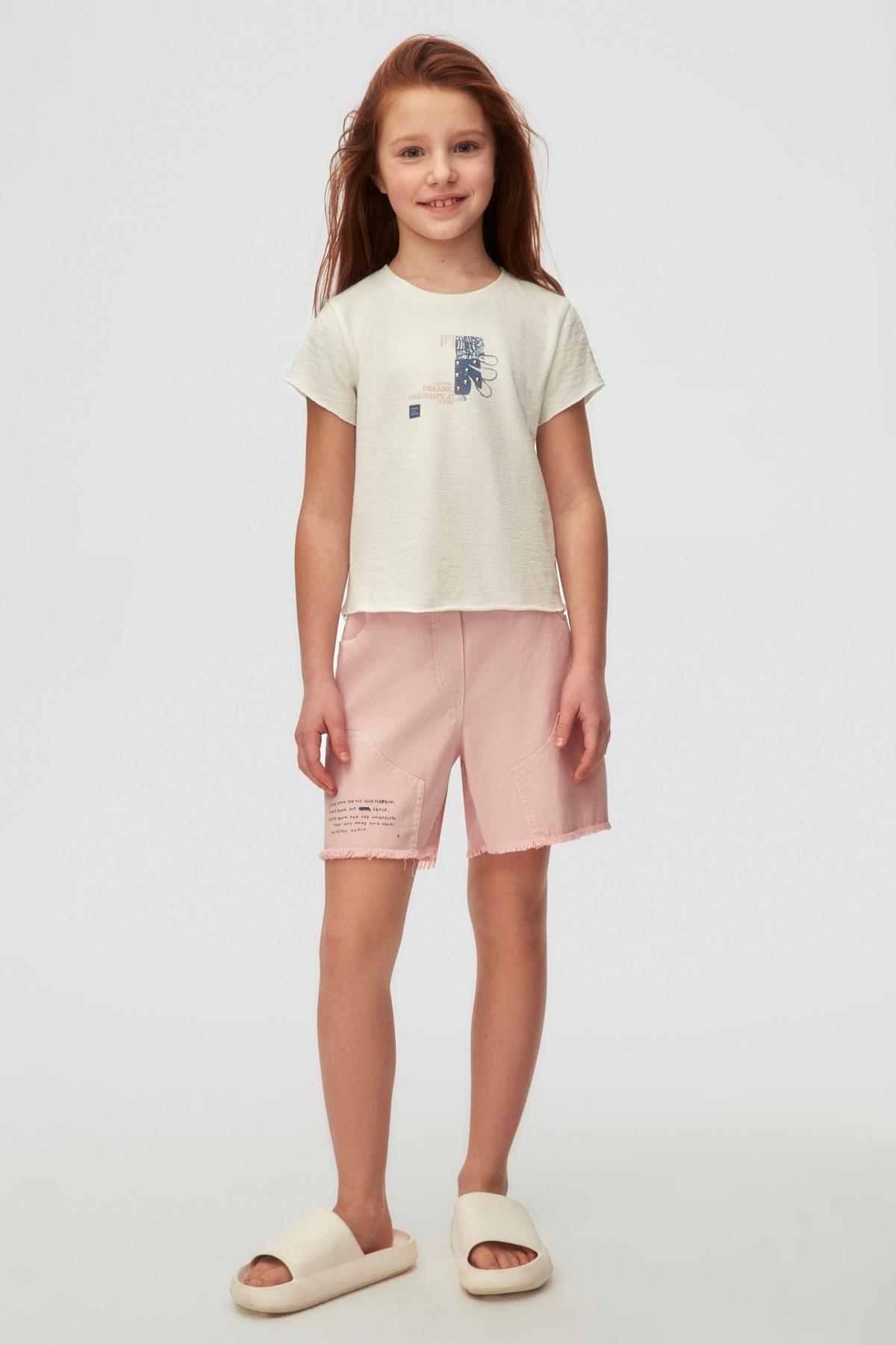 8-14 Yaş Kız Çocuk Örme Tişört