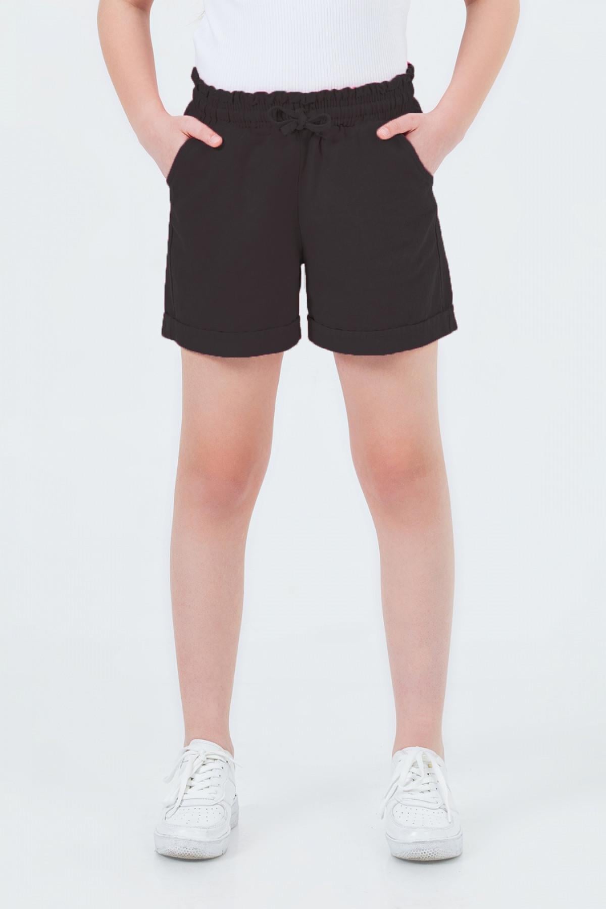 9-14 Yaş Kız Çocuk Gabardin Şort