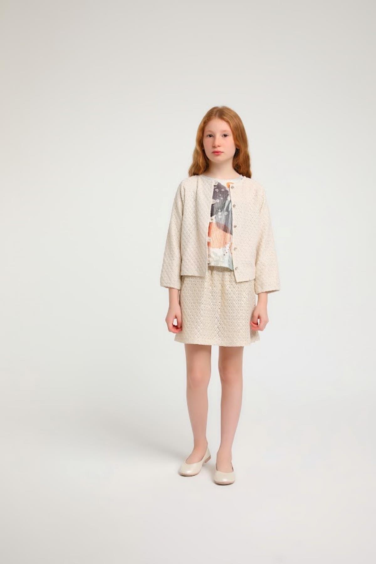 9-14 Yaş Kız Çocuk İşlemeli Şort