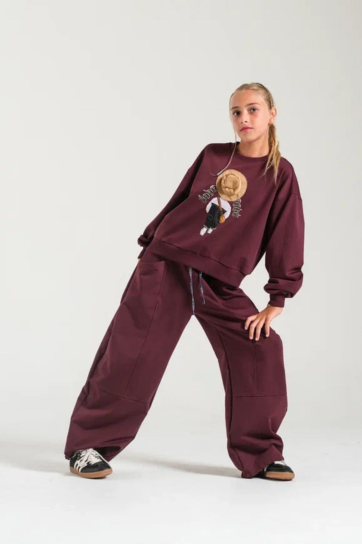 9-15 Yaş Kız Çocuk Baskılı Sweat