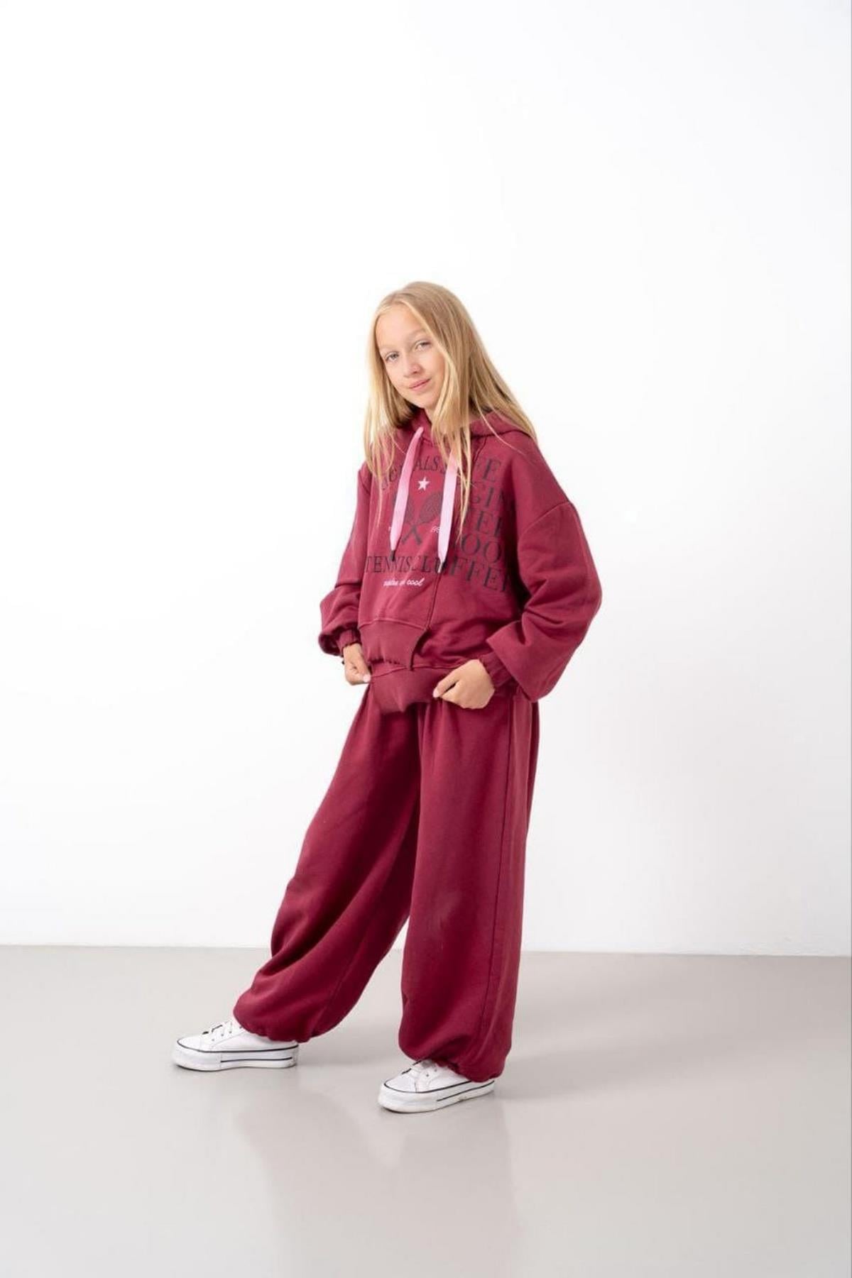 9-15 Yaş Kız Çocuk Create Baskılı Sweat