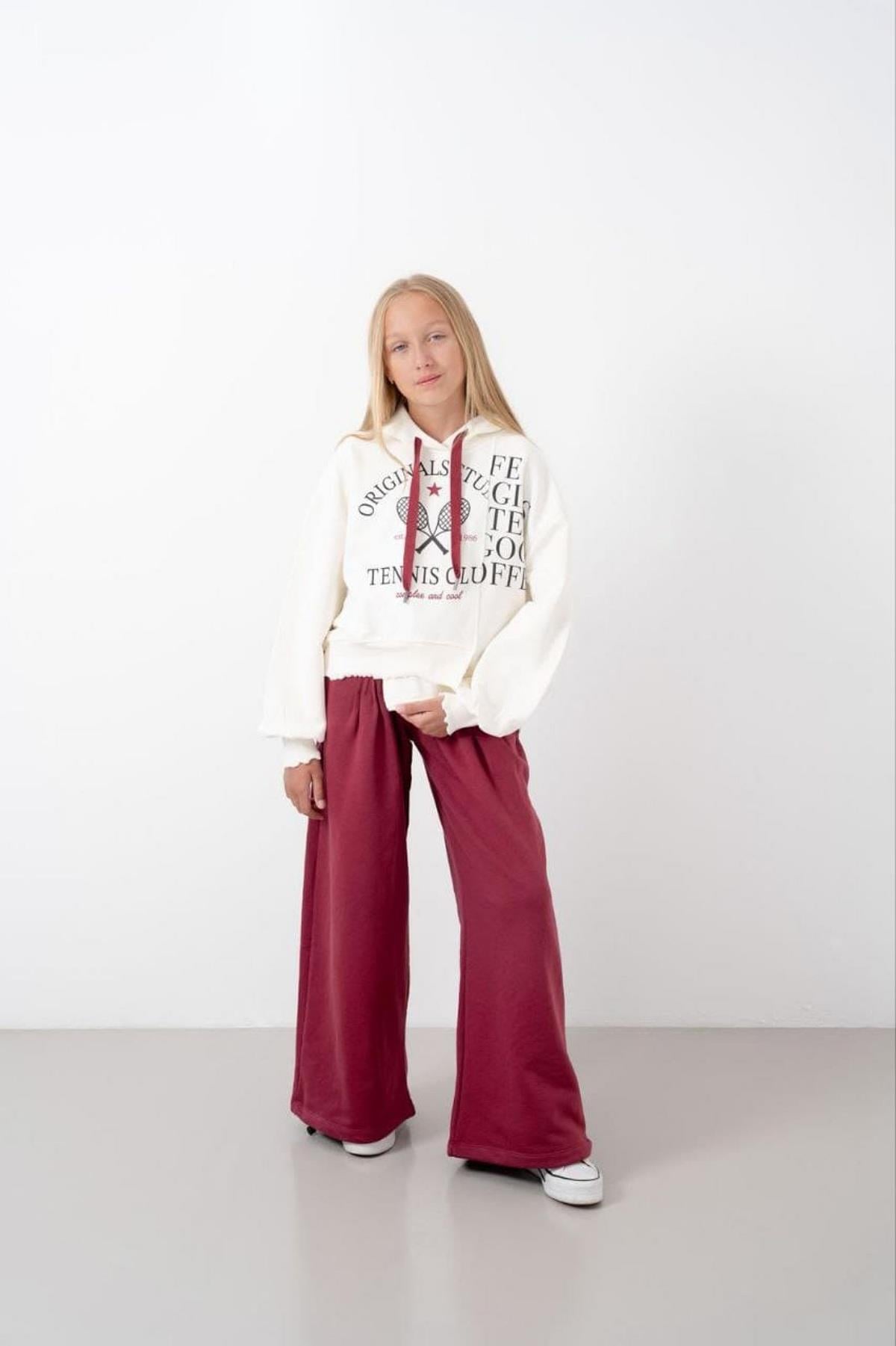 9-15 Yaş Kız Çocuk Create Baskılı Sweat