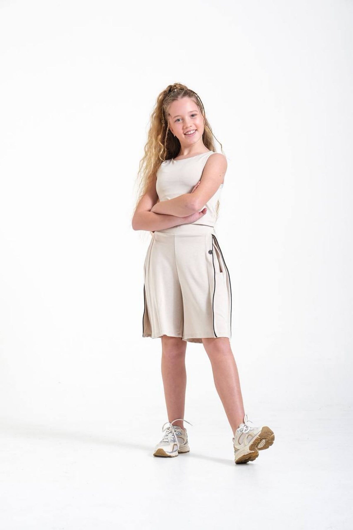 9-15 Yaş Kız Çocuk Oyso Pilili Şort
