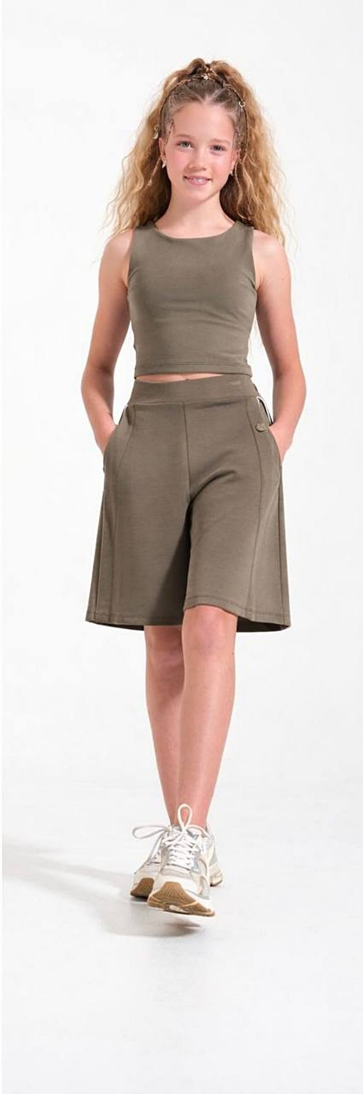 9-15 Yaş Kız Çocuk Oyso Pilili Şort