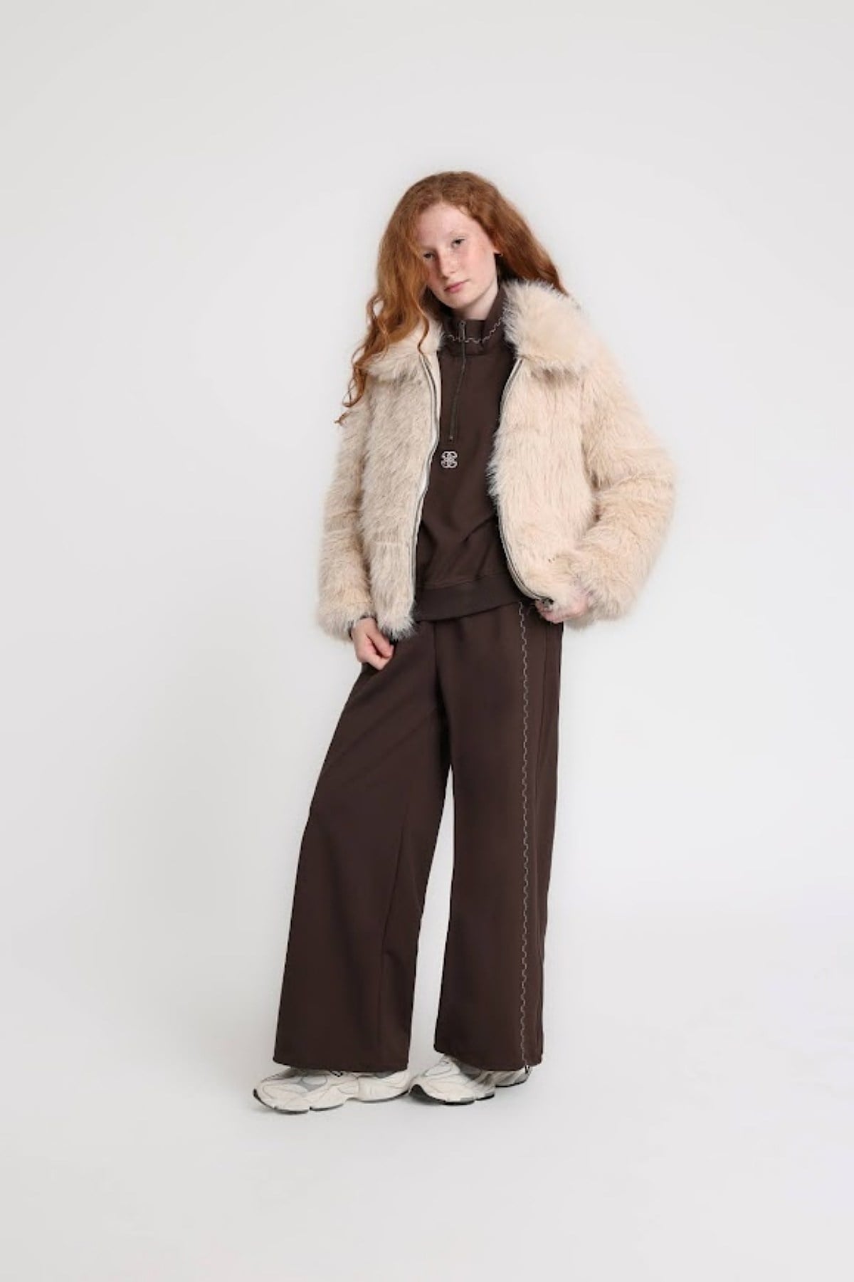 9-15 Yaş Kız Çocuk Peluş Mont