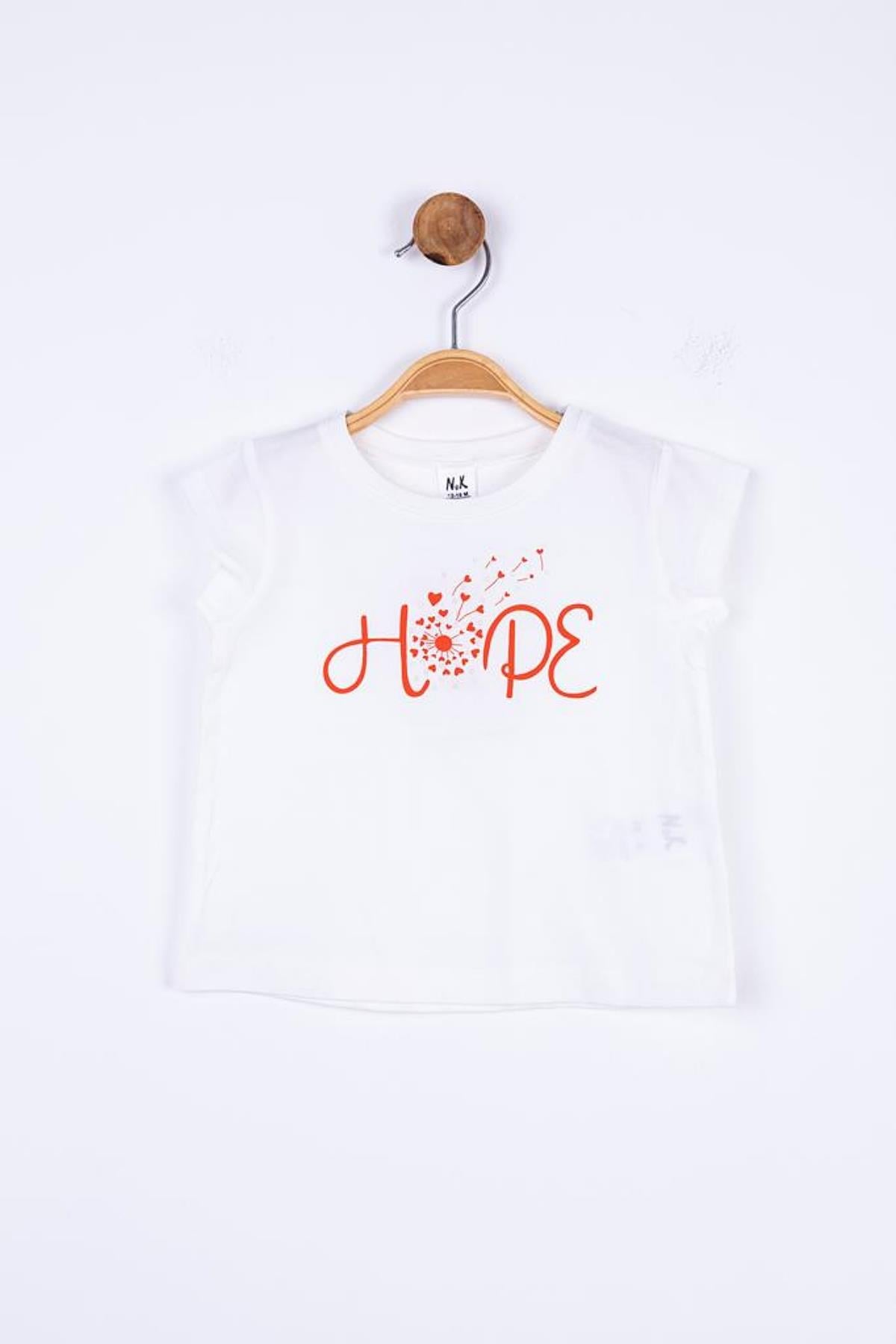 9-36 Ay Kız Bebek Hope Tişört