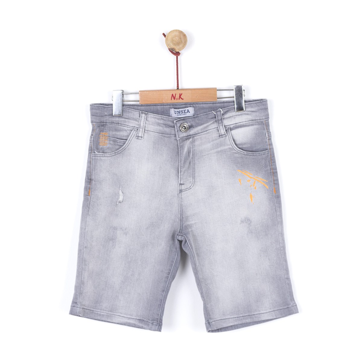 FIRÇALI ŞORT 8/14 Gri-Oranj/Grey-Orange