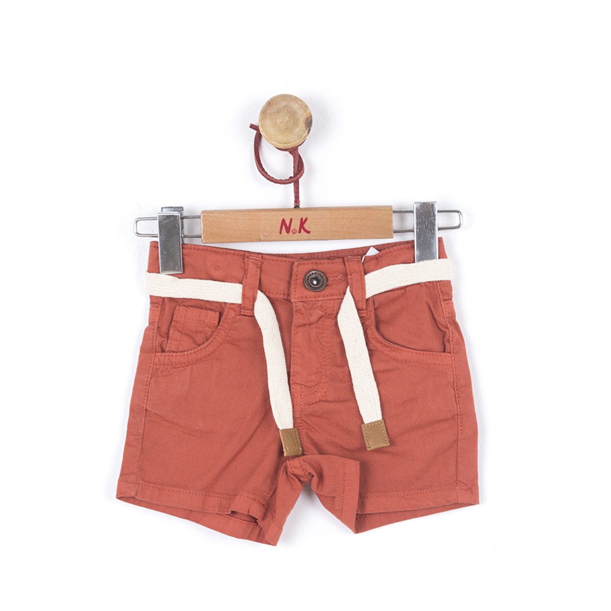 GABARDİN ŞORT 74/98 Kiremit/Brick Red