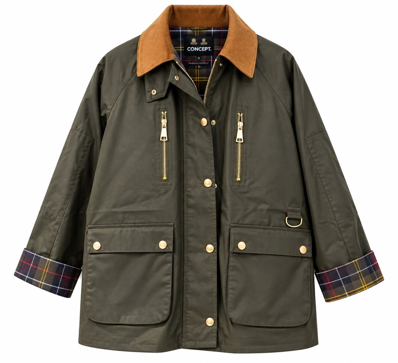 Kadın Çift Fermuarlı Barbour Mont