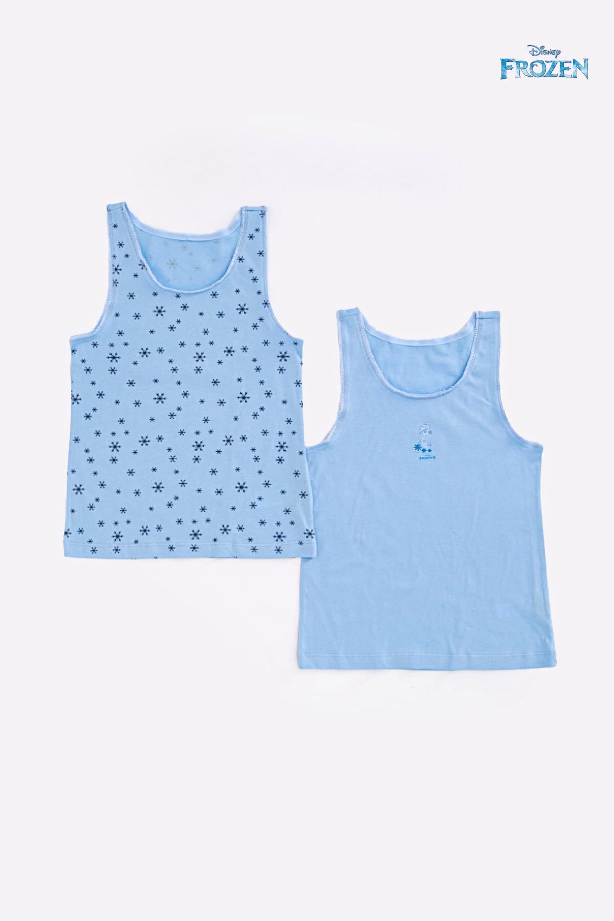 LİSANSLI FROZEN KIZ ÇOCUK KALIN ASKILI 2'Lİ ATLET SET