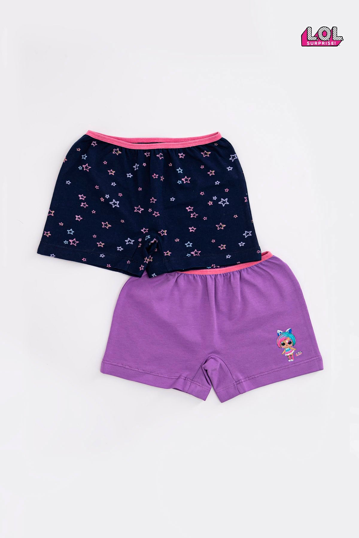 LİSANSLI LOL KIZ ÇOCUK 2'Lİ BOXER SET