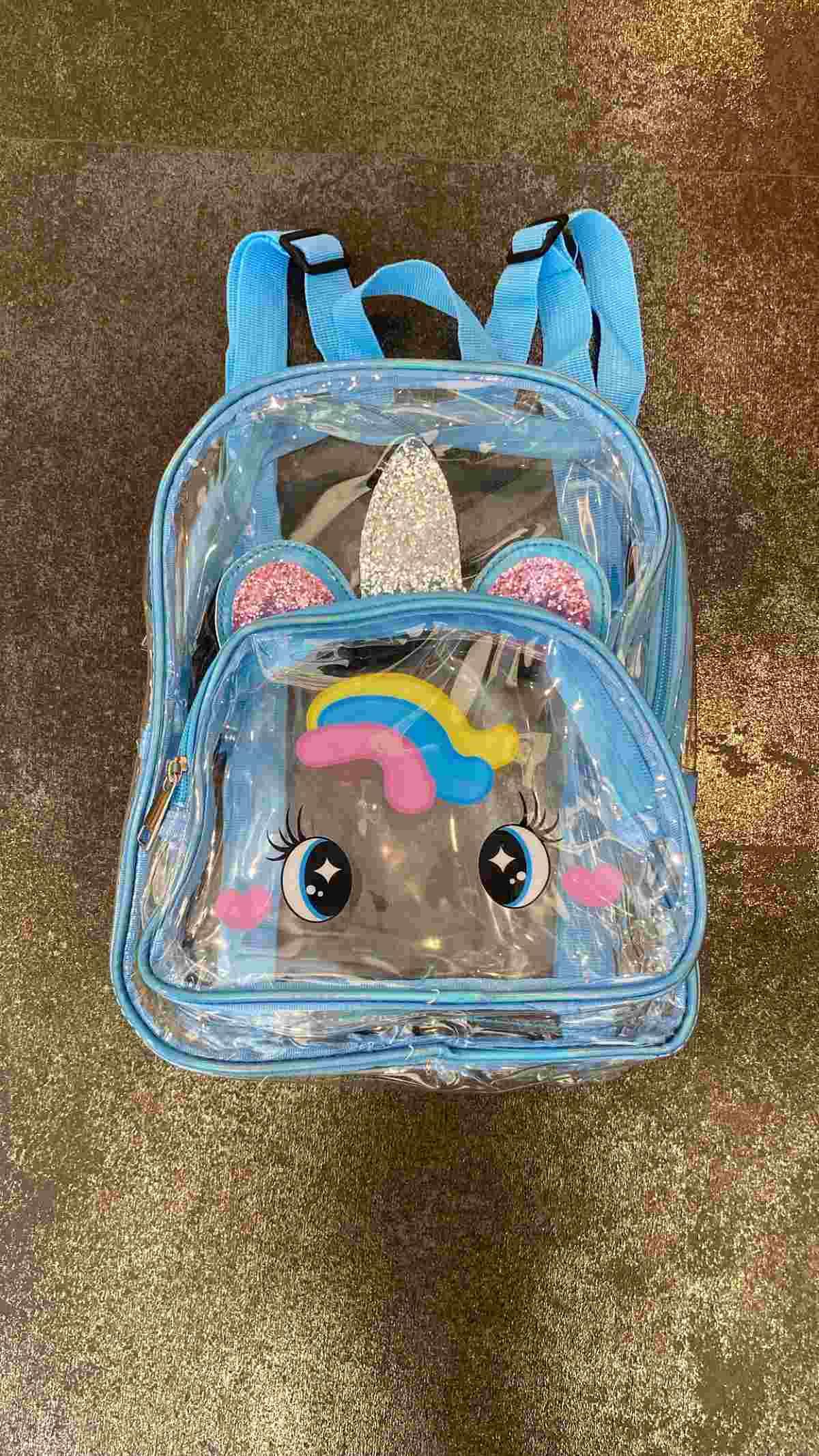 Şeffaf Kız Çocuk Unikorn Çanta
