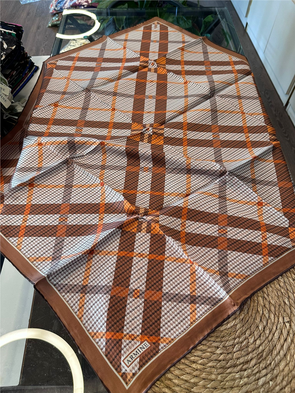 ARMİNE  %100 İPEK SURA EŞARP