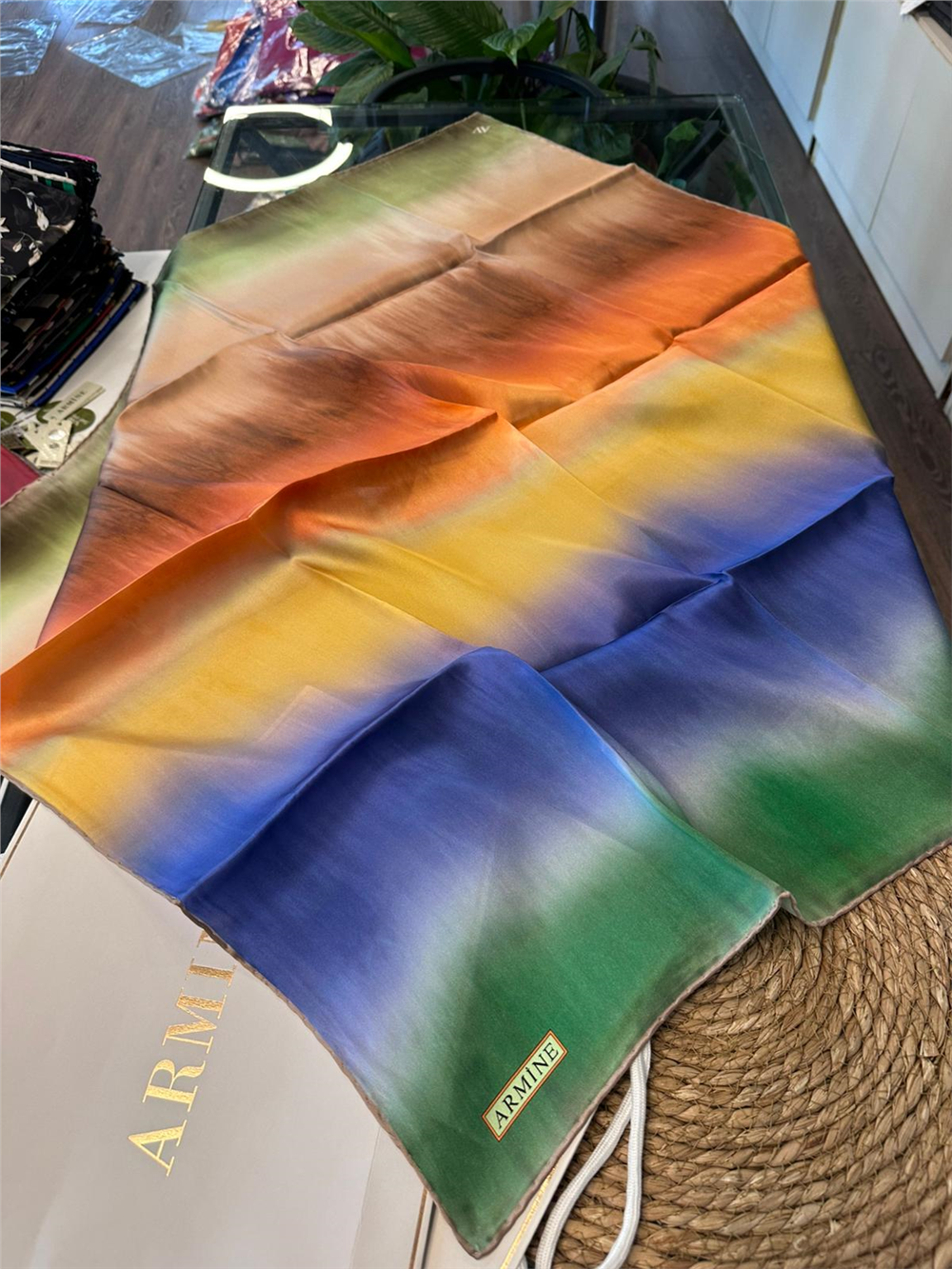 ARMİNE  %100 İPEK SURA EŞARP