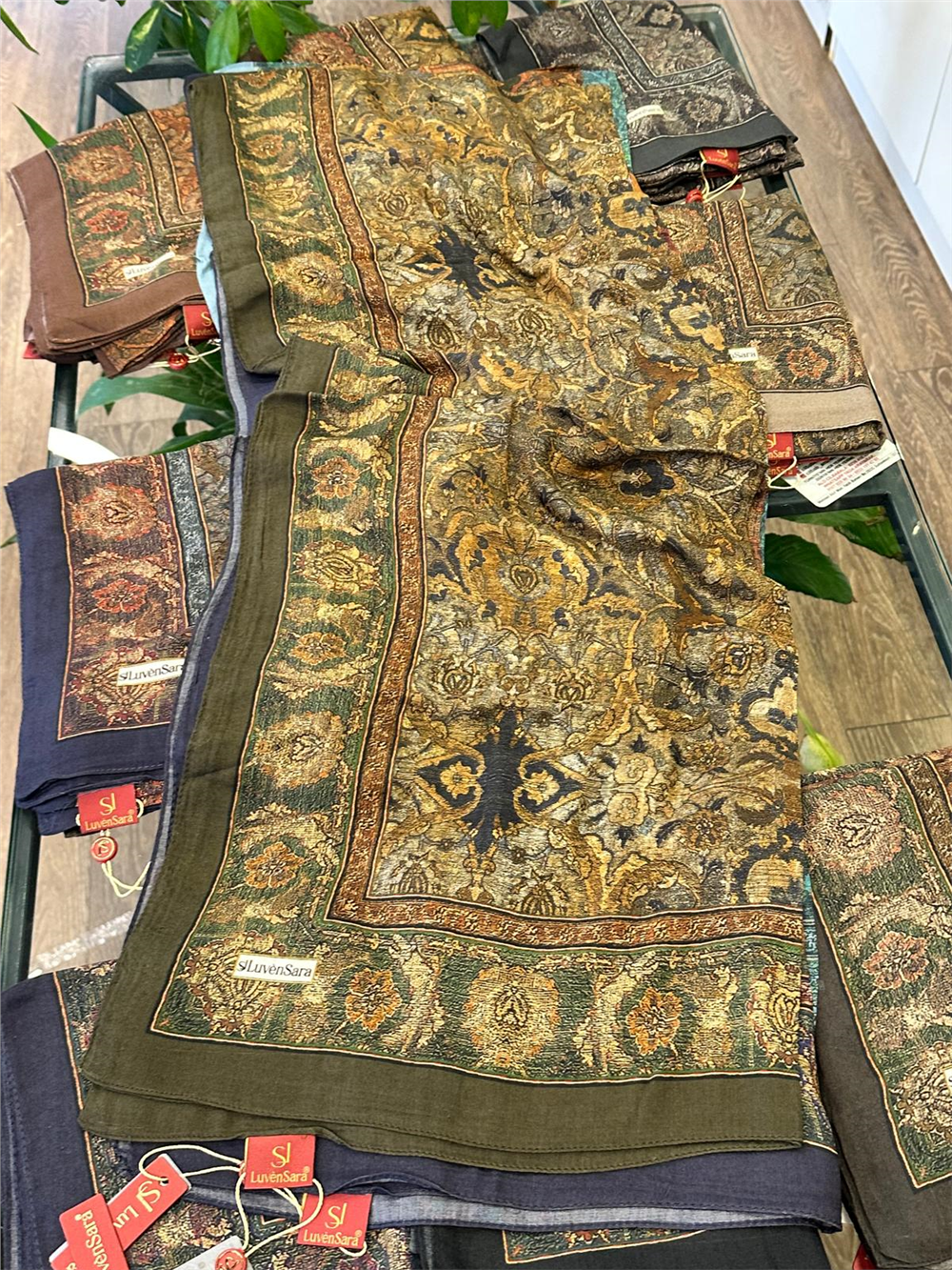 LUVEN SARA SUMMER ŞAL- LUVEN SARA %30İPEK %70 PAMUK ŞAL