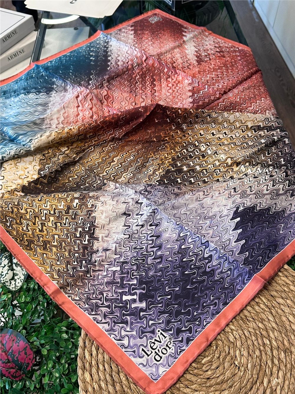 %100 İPEK TWİL EŞARP